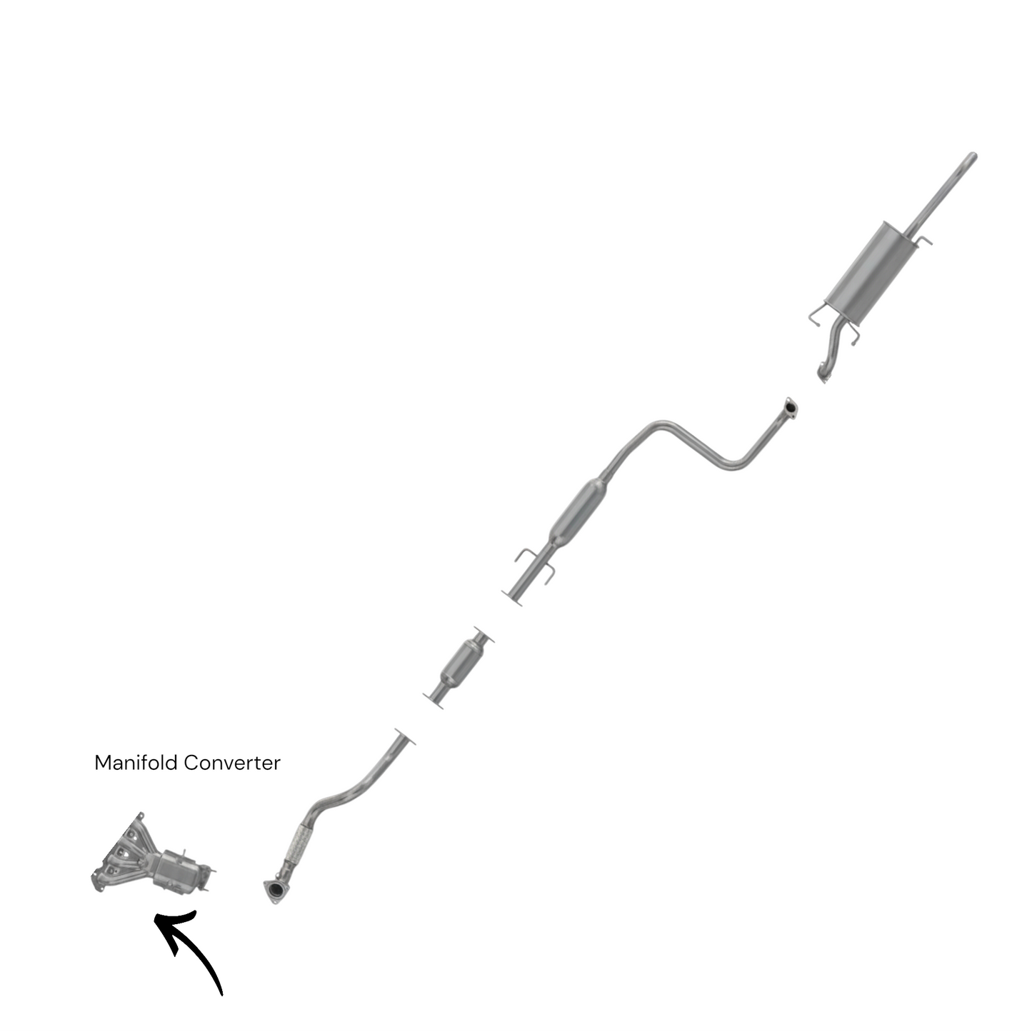 Pontiac G3 1.6L (2009-2010) Manifold Converter
