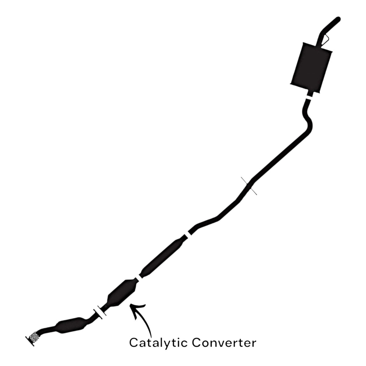 Buick Lucerne 3.9L (2009-2011) Rear Catalytic Converter