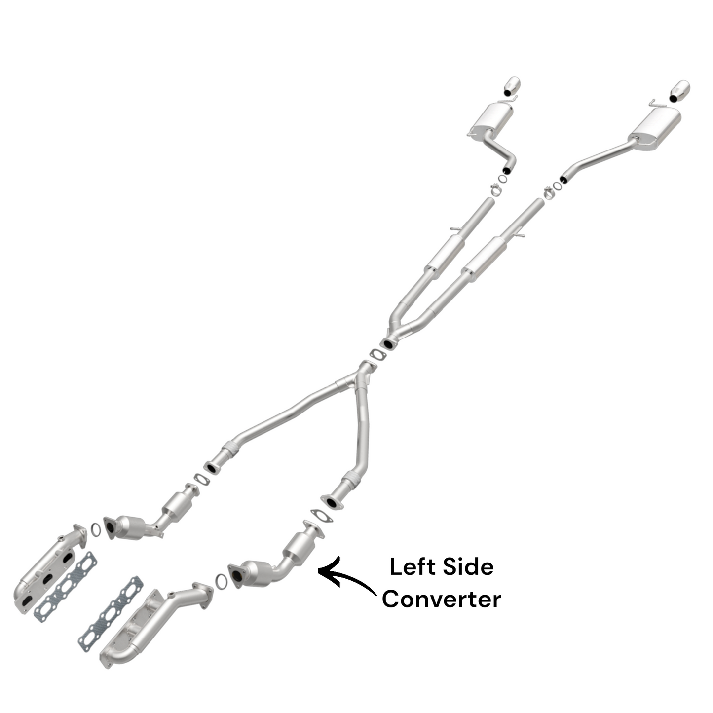 INFINITI M35 3.5L (2009-2010) (RWD) & (AWD only for X sub-model) Left Side Converter