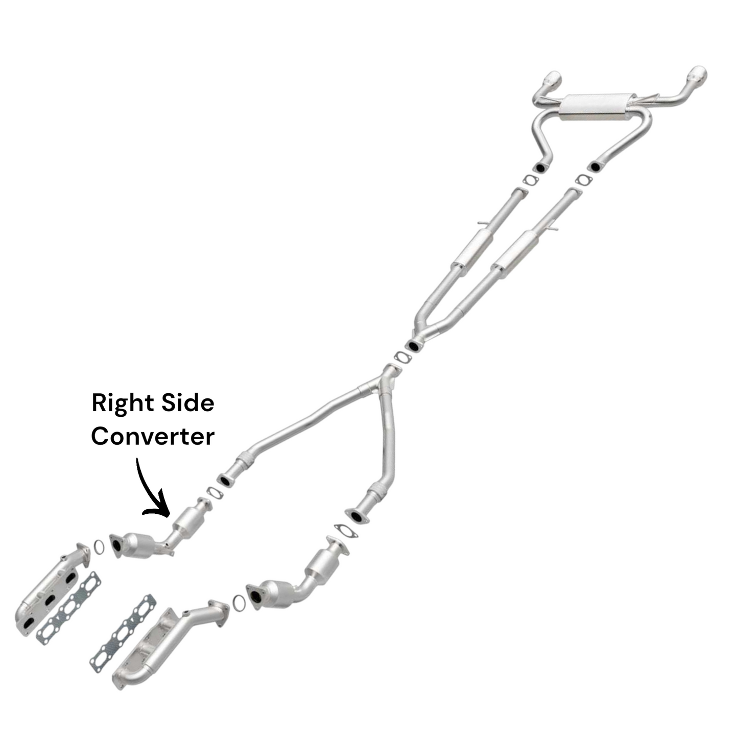 Nissan 370Z 3.7L (2009-2020) (RWD) Right Side Converter