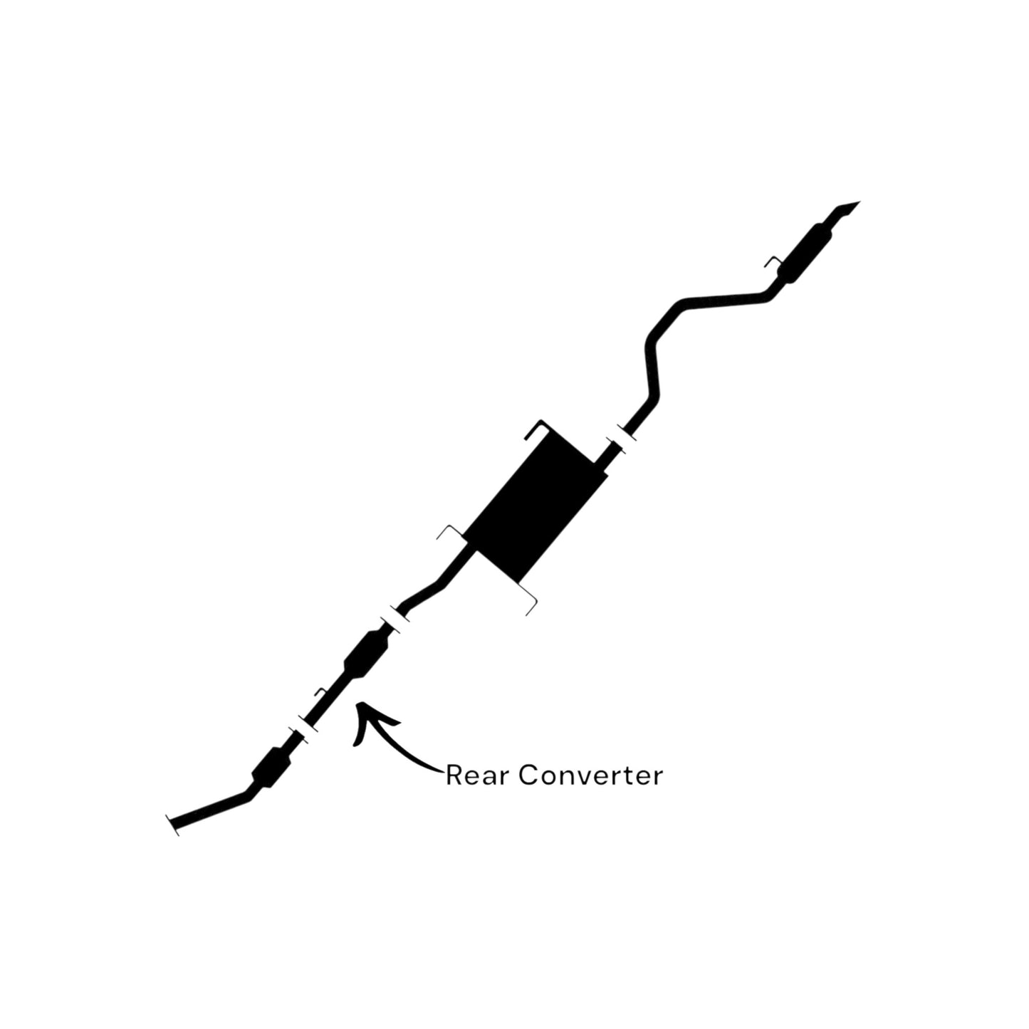 Nissan NV200 2.0L (2013-2021) Rear Catalytic Converter