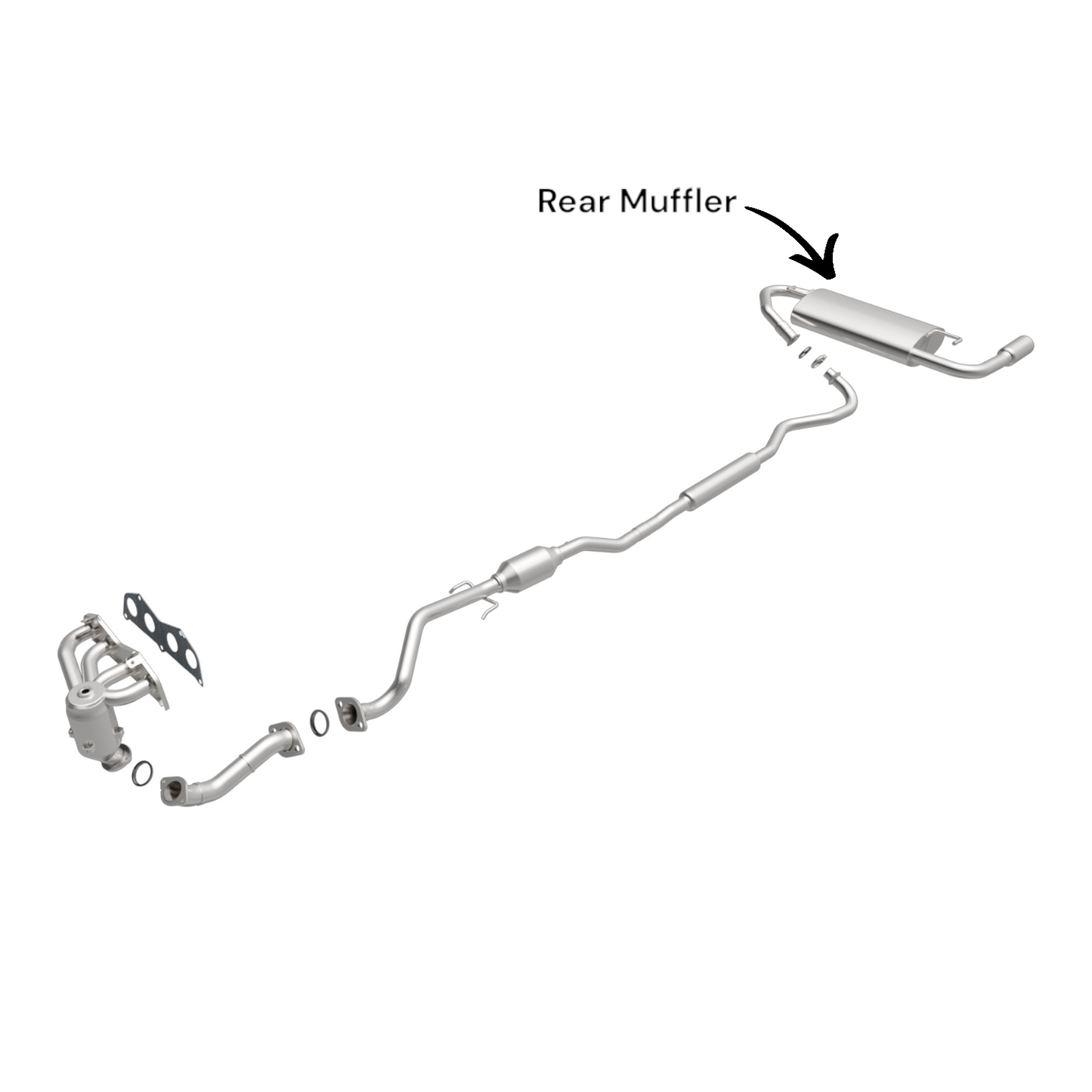 Toyota Matrix 1.8L (2003-2006) AWD Rear Muffler