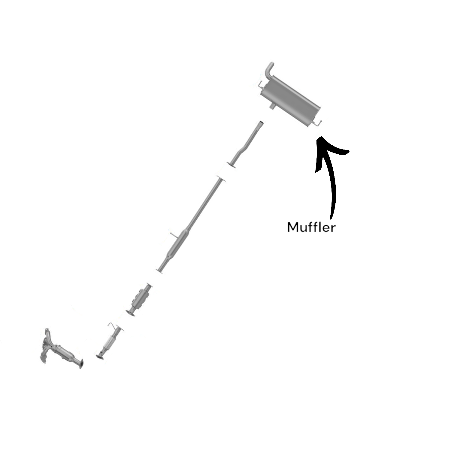 Hyundai Tucson 2.4L (2010-2013) Muffler