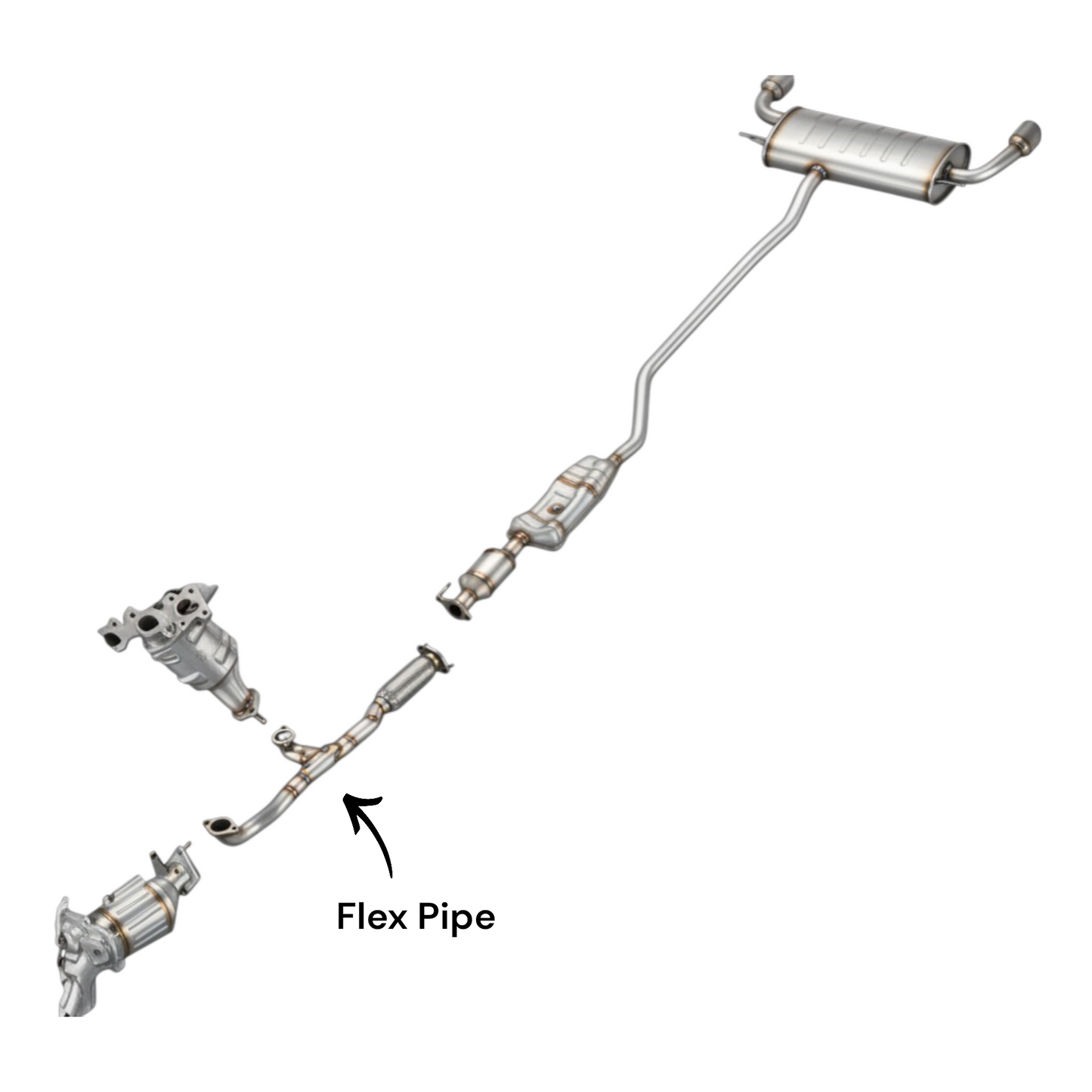 Ford Edge 3.5L (2015-2018) Flex Pipe