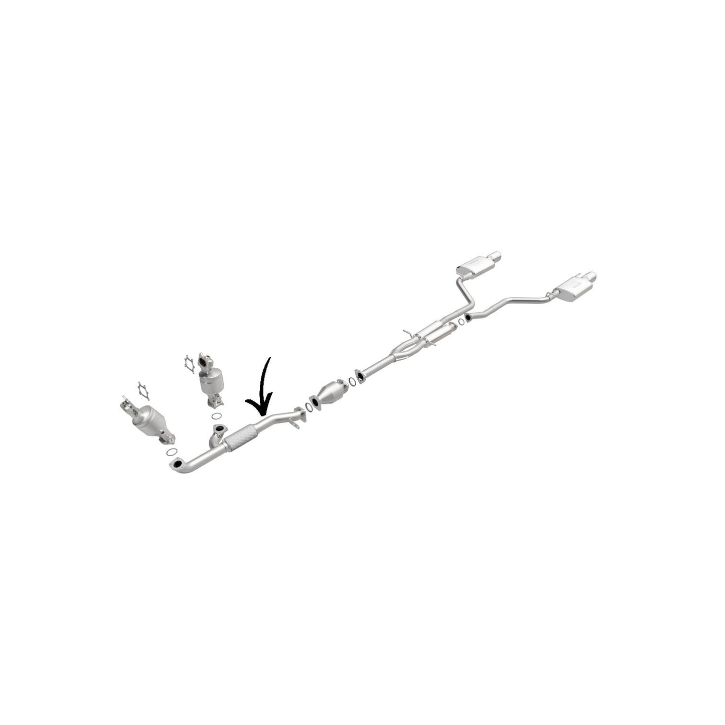 Acura ZDX 3.7L (2010-2013) Front Flex Pipe