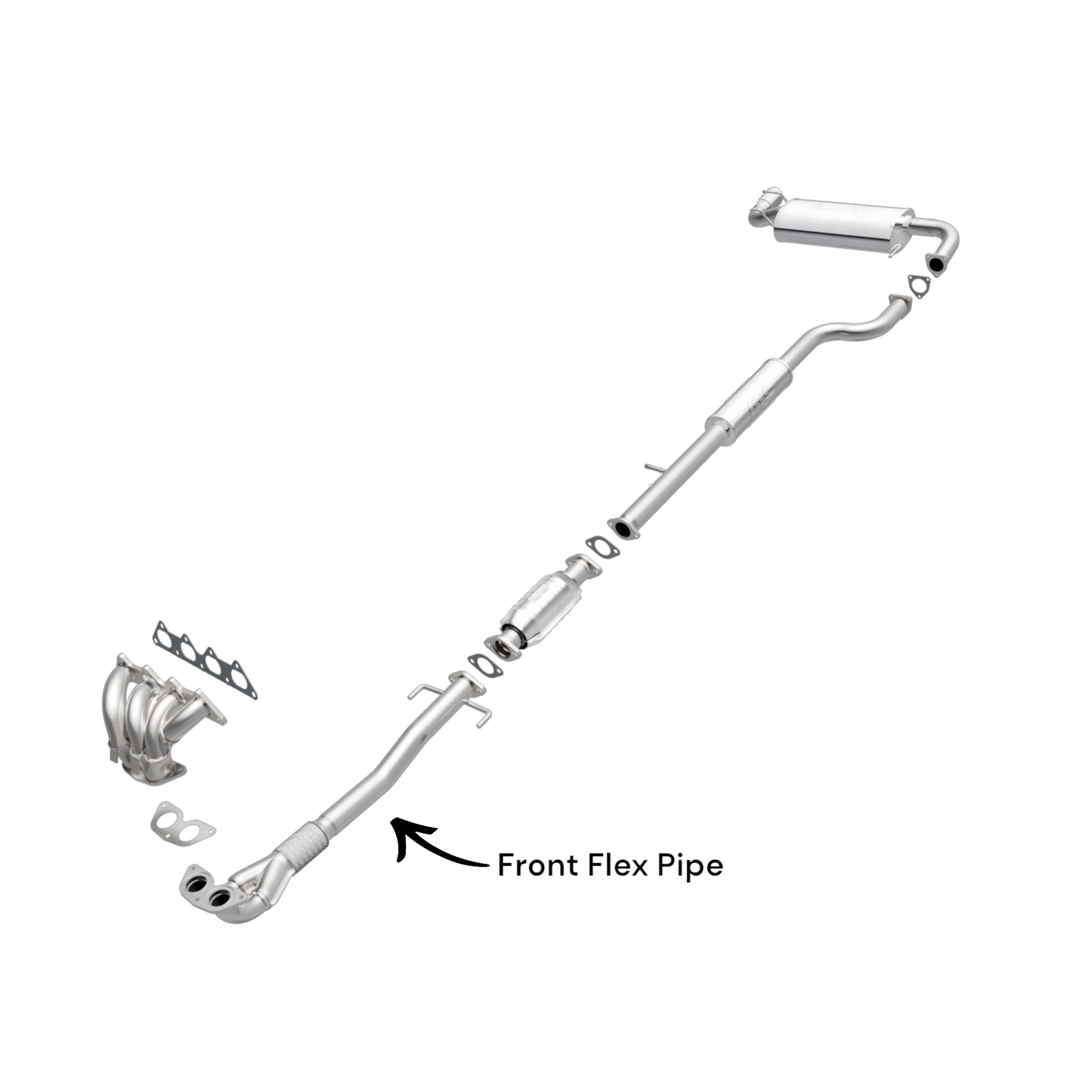 Mitsubishi Outlander 2.4L (2003-2006) AWD Front Flex Pipe