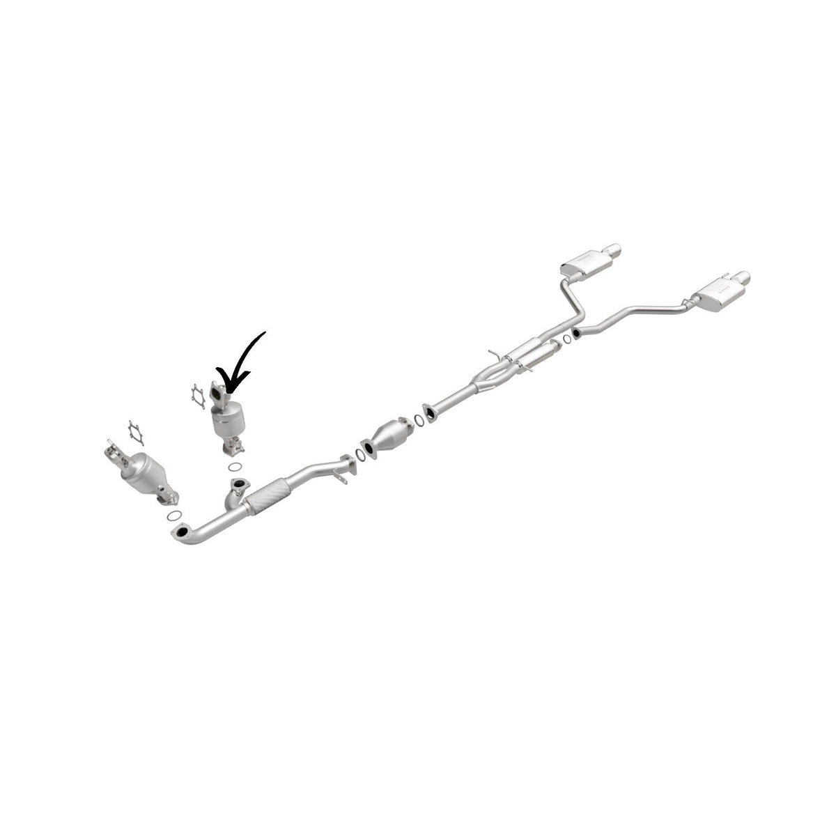 Acura MDX 3.7L 2010-2013 Passenger Side Manifold Converter