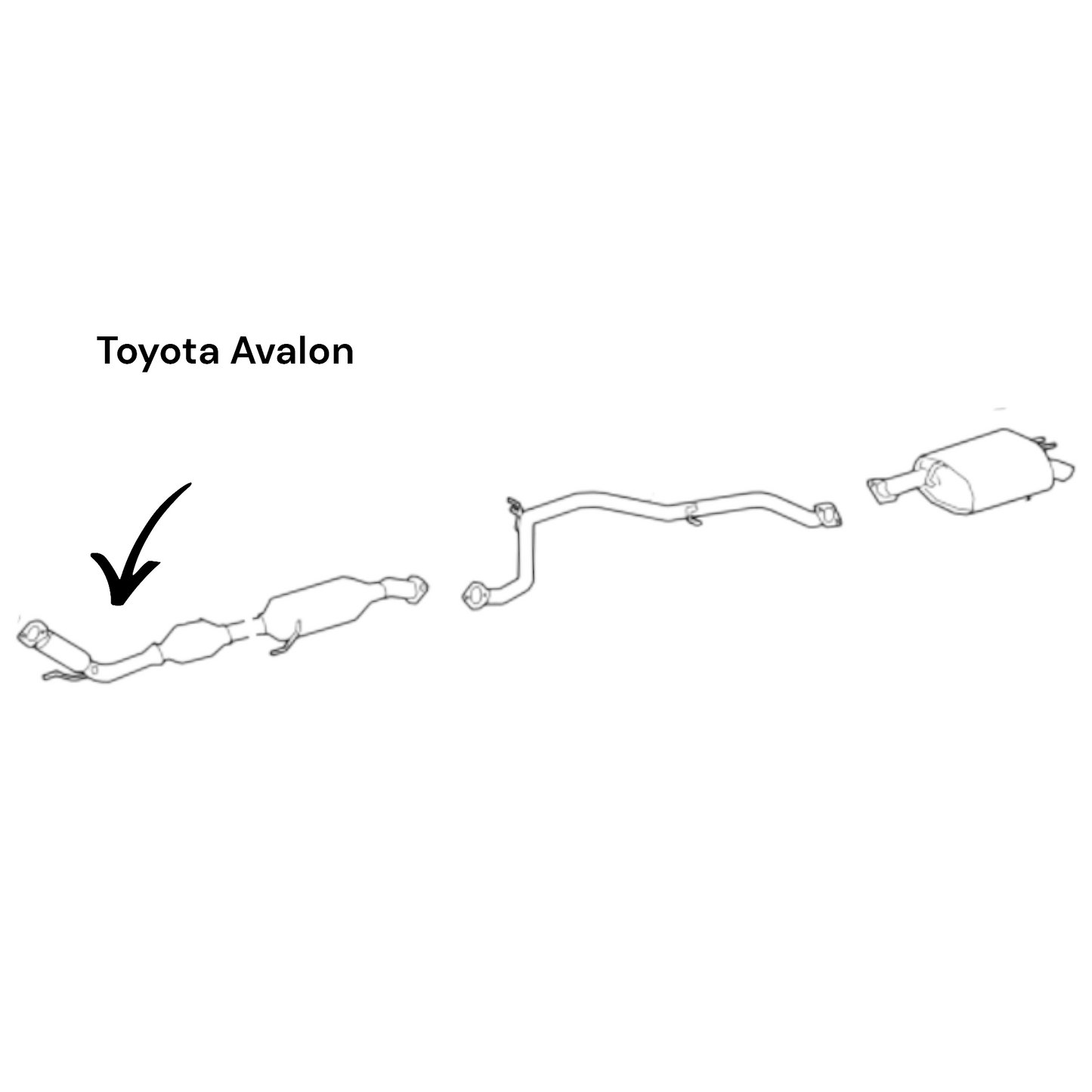 Toyota Camry (2018-2024) & (2019-2022) Toyota Avalon 2.5L Catalytic Converter With Flex