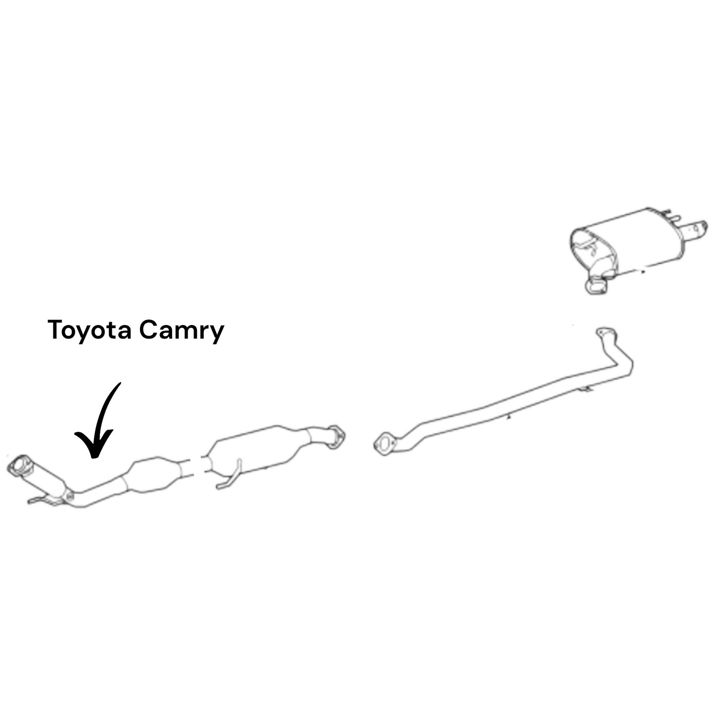 Toyota Camry (2018-2024) & (2019-2022) Toyota Avalon 2.5L Catalytic Converter With Flex