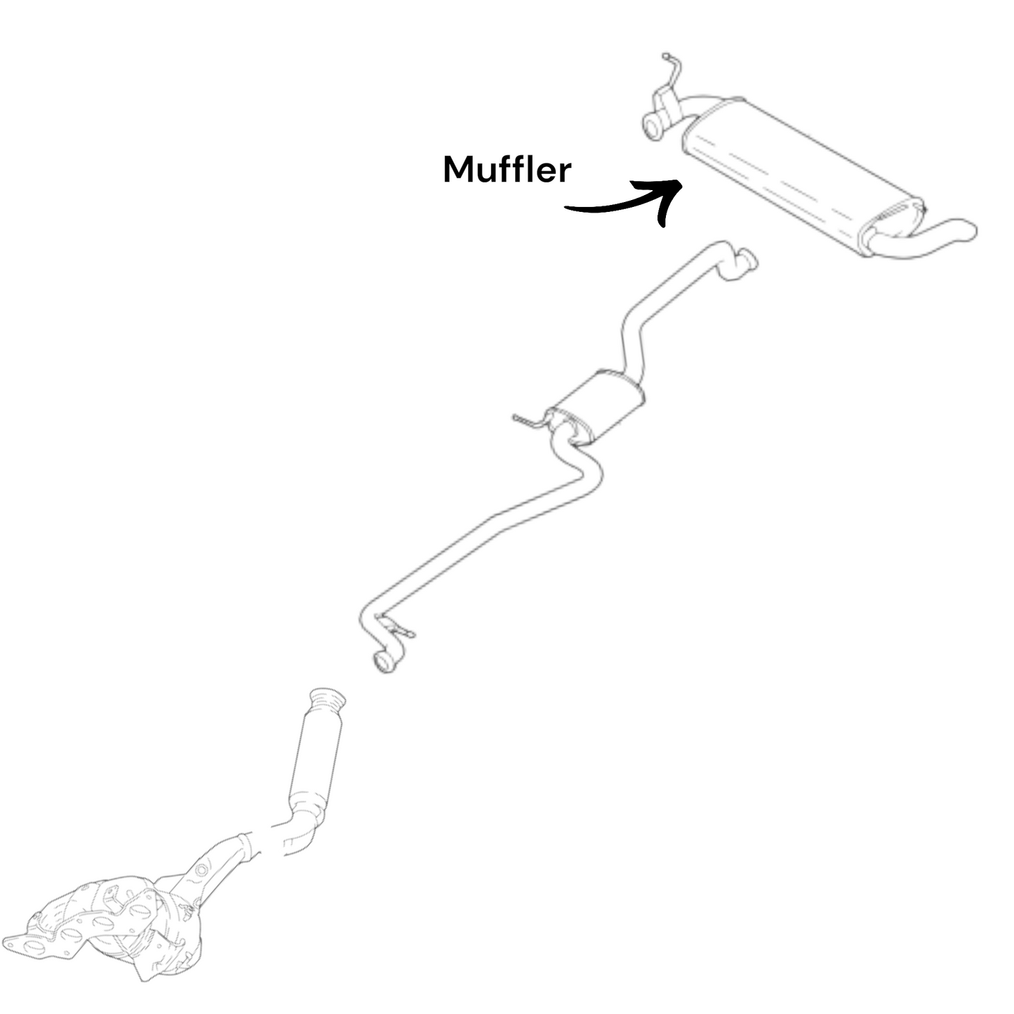 Ford Ecosport 2.0L (2018-2022) Muffler