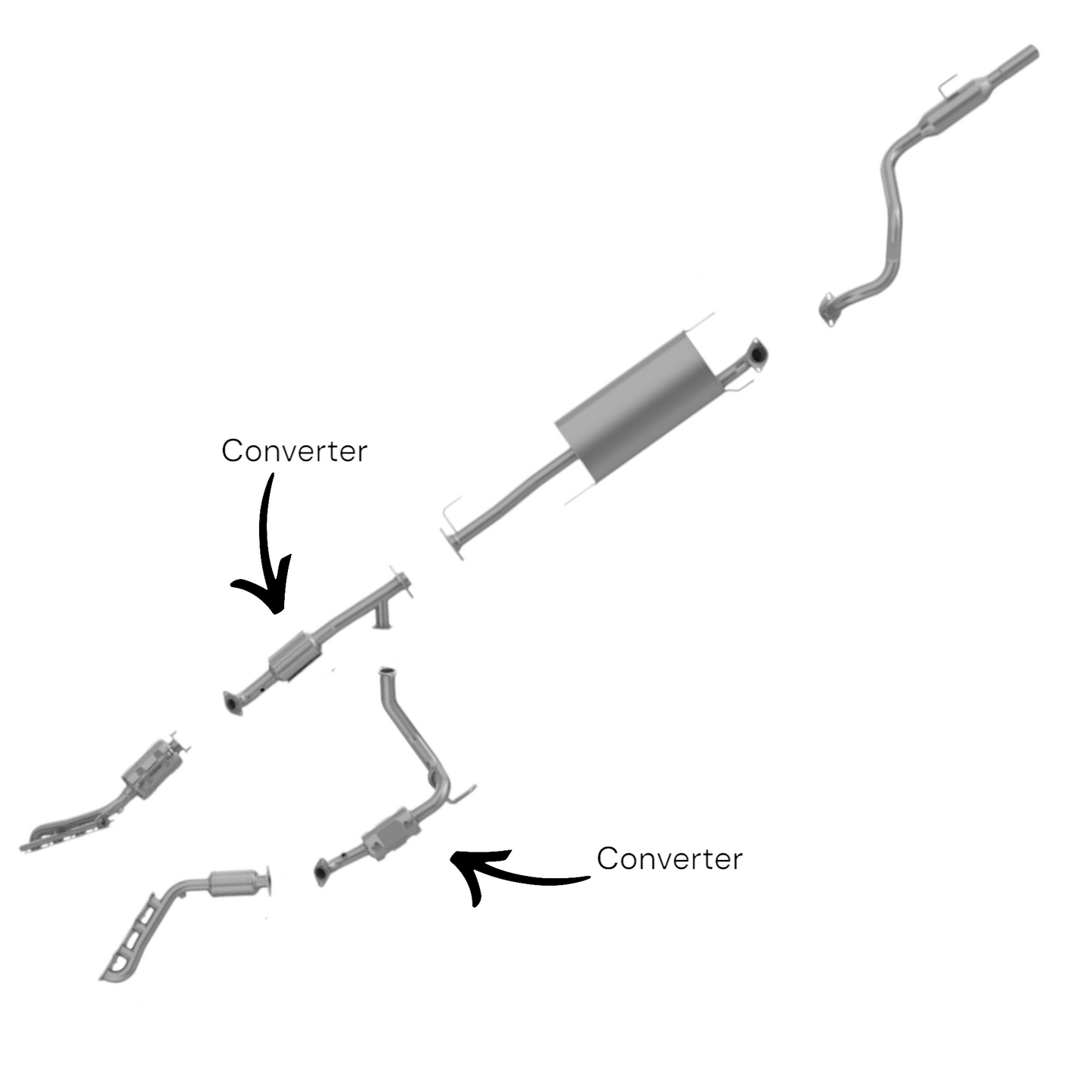 Toyota 4Runner 4.7L 2005-2009 Catalytic Converters
