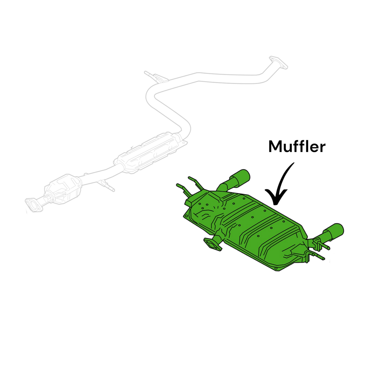 Mazda CX-3 2.0L (2016-2021) Muffler
