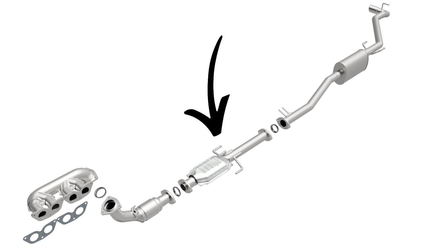 Toyota Tacoma 2.4L V4 (1994-2004) Rear Catalytic Converter