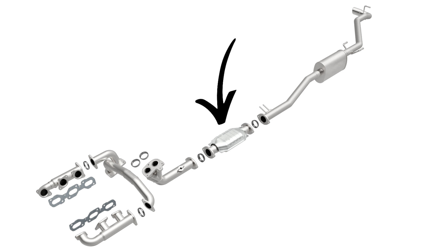 Toyota Tacoma 3.4L V6 4WD/RWD (1995-2000) 103.3/121.9 Wheelbase Catalytic Converter