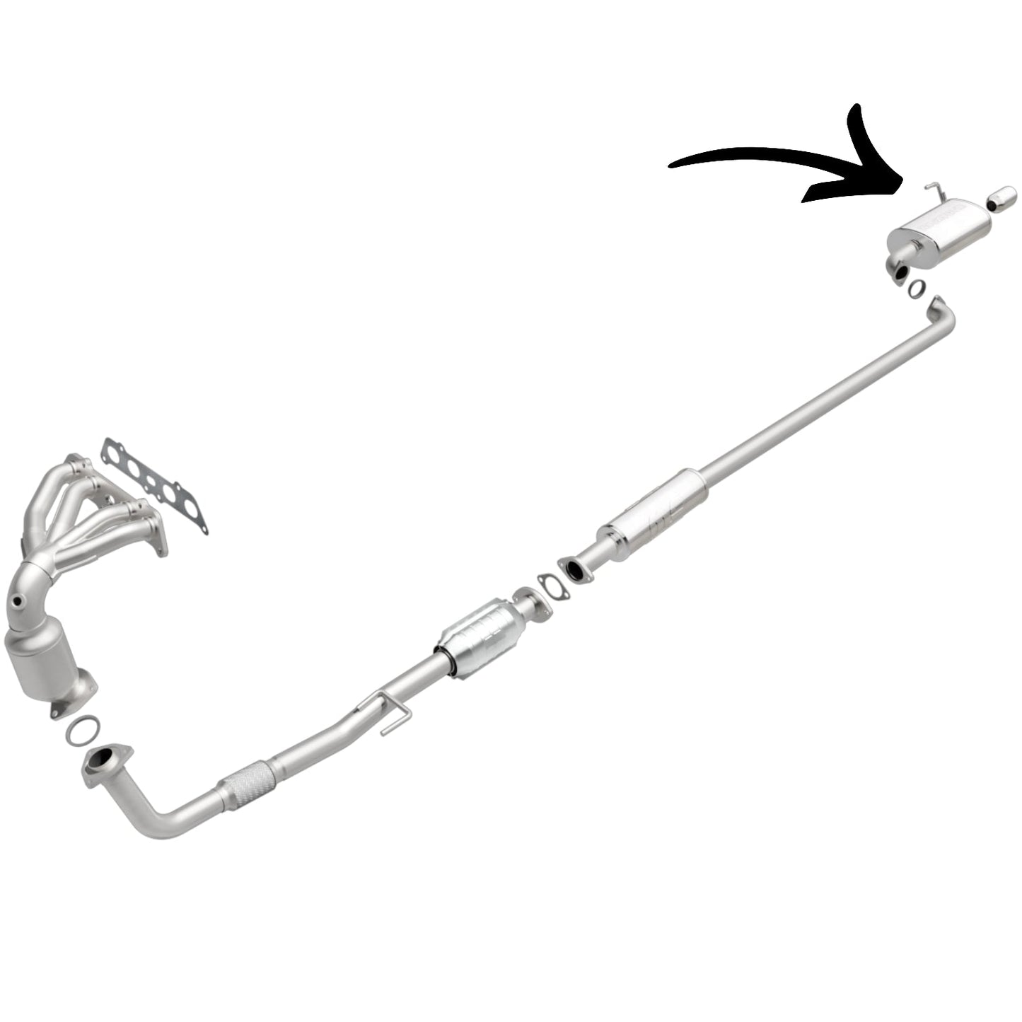 Toyota Camry 2.2L (1997-2001) Muffler assembly
