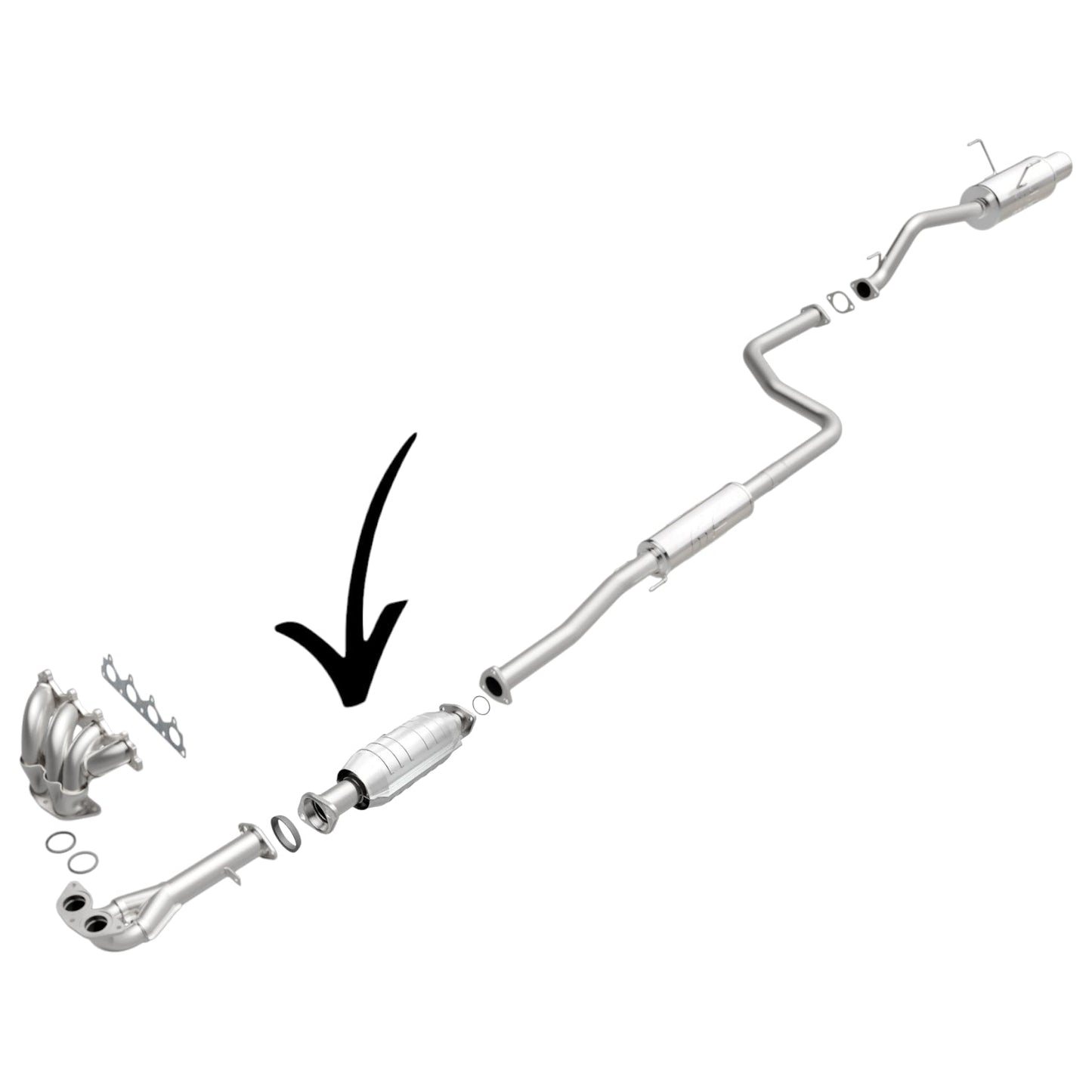 Honda Civic 2-Door Coupe & 4-Door Sedan 1999-2000 1.6L Catalytic Converter