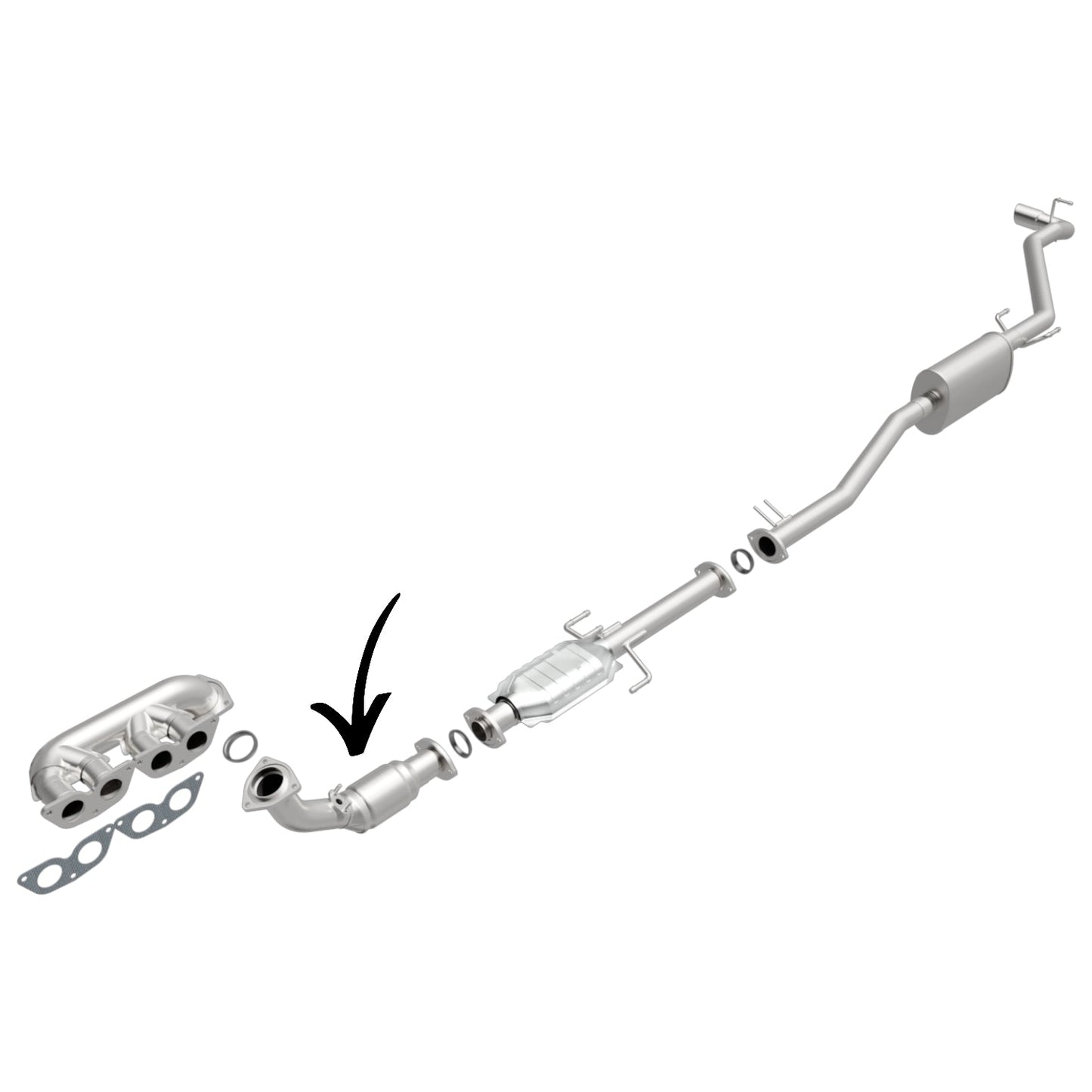 Toyota Tacoma 2.4L V4 (1999-2004) Front Catalytic Converter