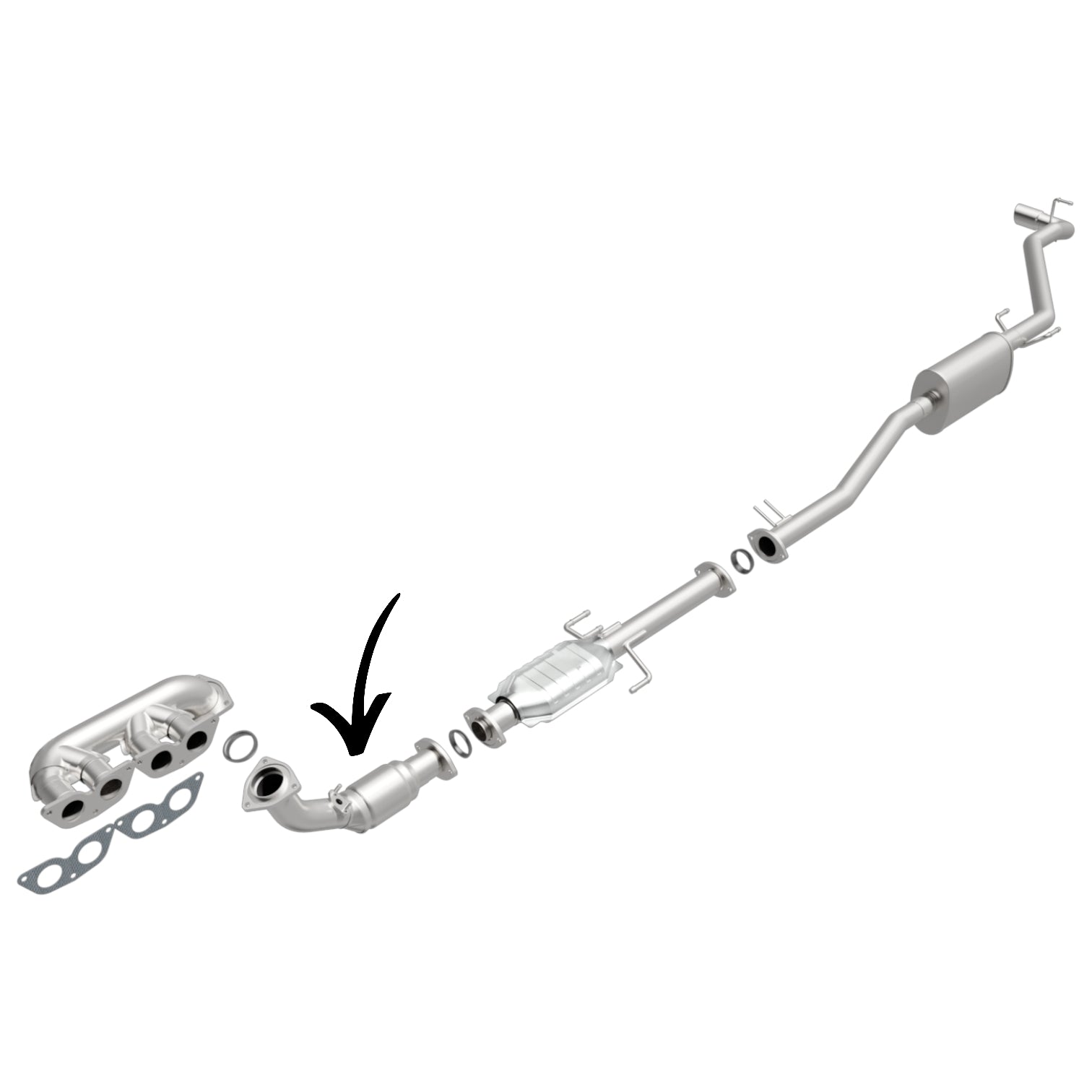 Toyota Tacoma 2.4L V4 (1999-2004) Front Catalytic Converter