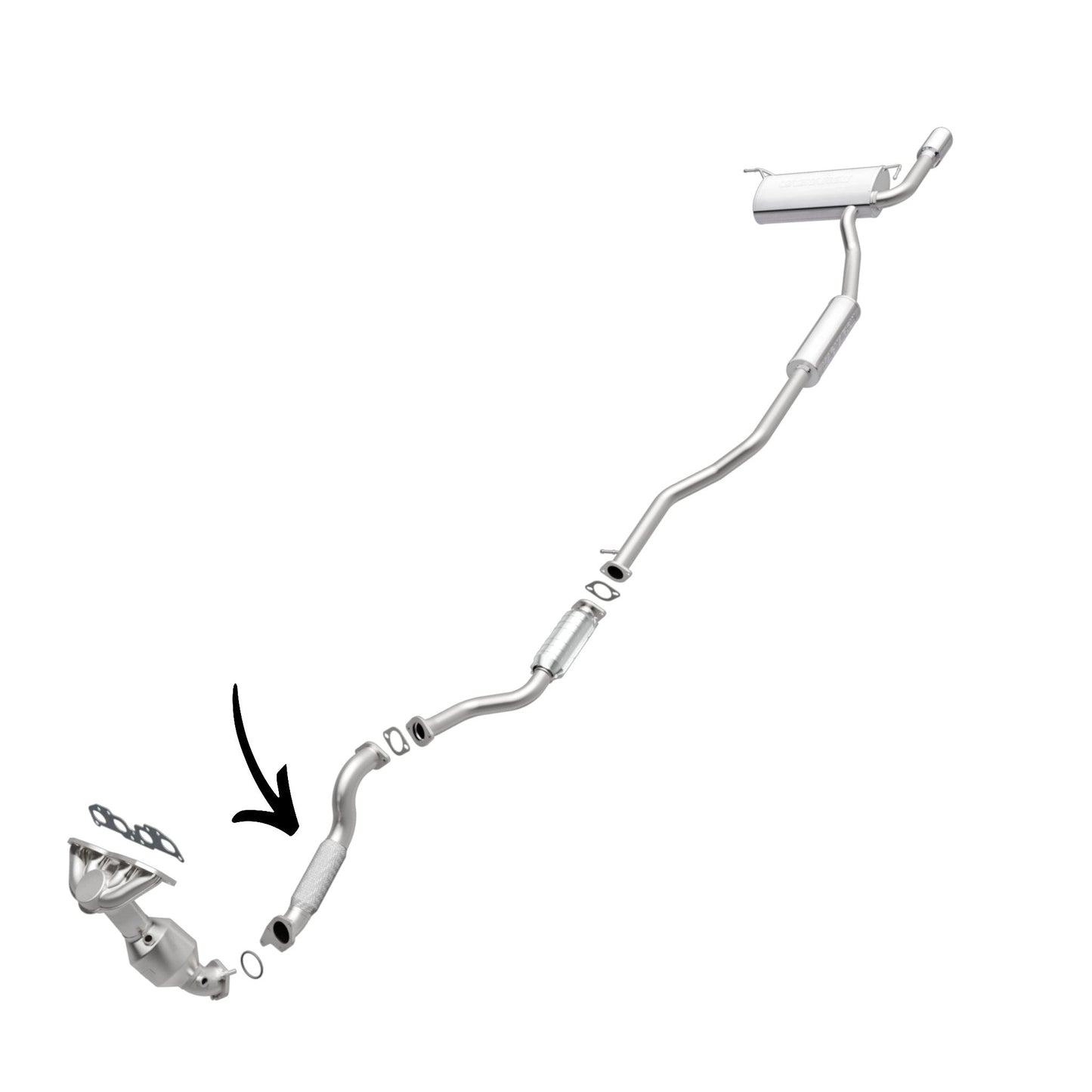 Nissan Rogue 2.5L (2008-2013) FWD Flex Pipe