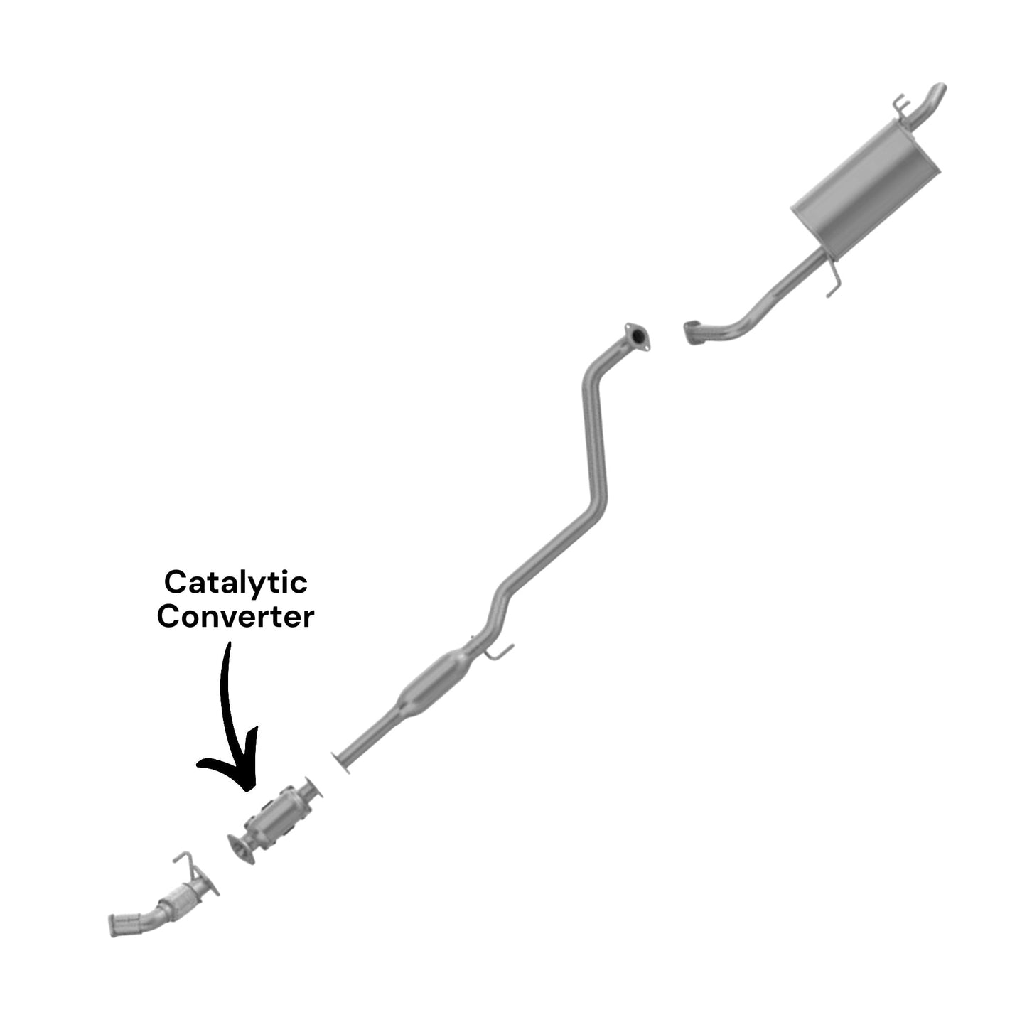 Kia Forte 2.0L (2017, 2018) (LX & S Models Only) Catalytic Converter