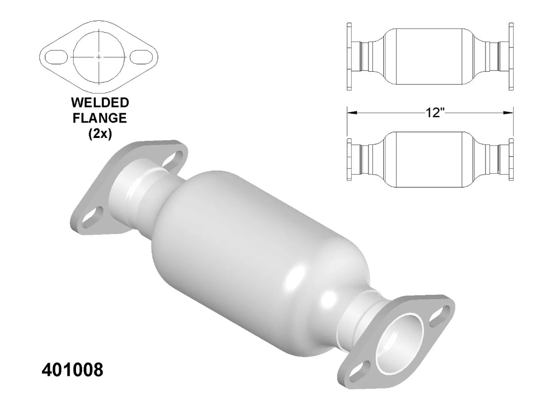 Toyota Van 2.2L (1986-1989) Catalytic Converter