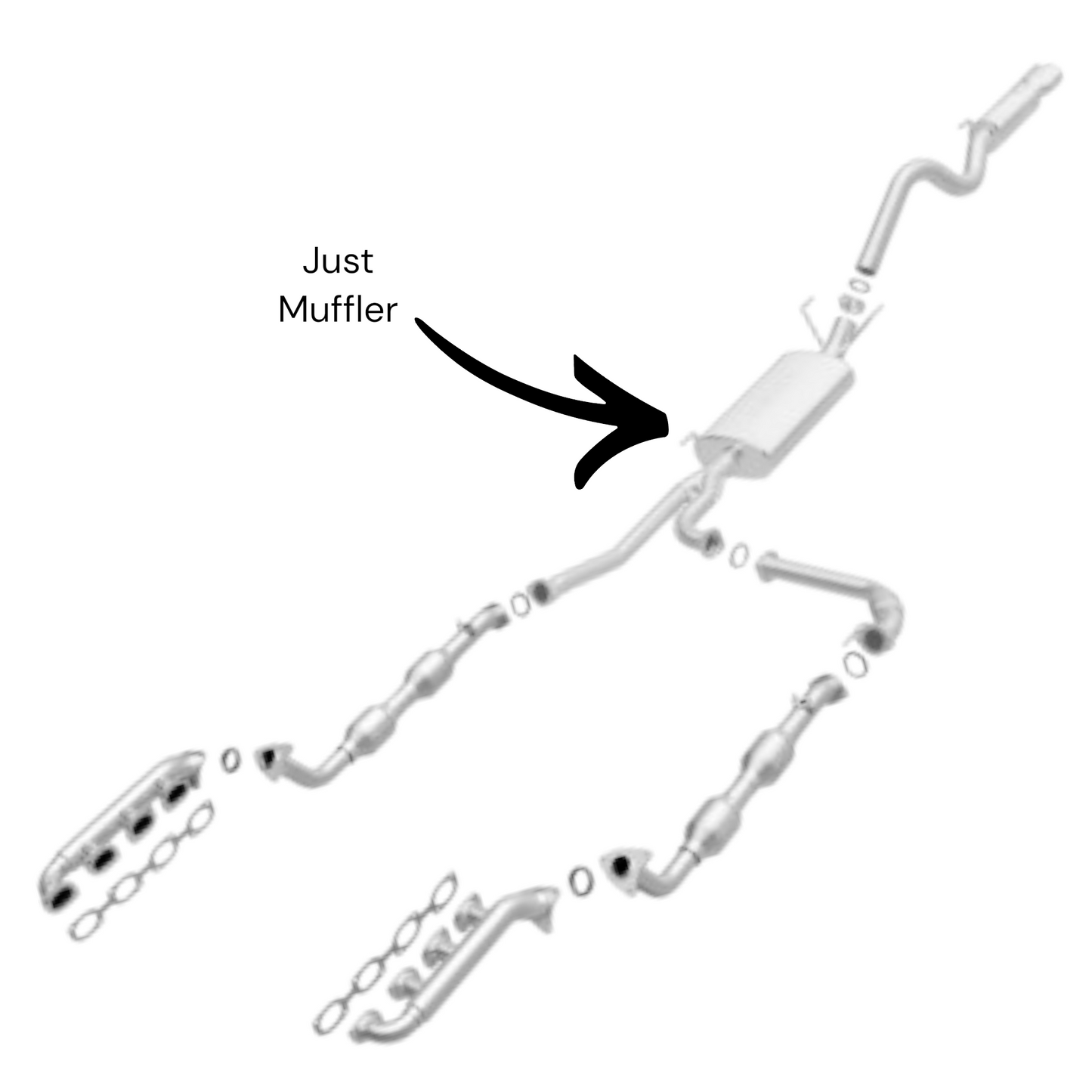 Lexus LX470 4.7L 1998-2002 Silencieux
