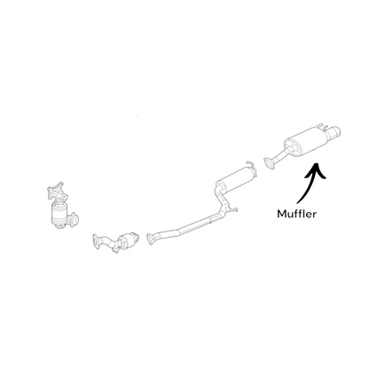 Honda Civic SI 2.4L (2013-2015) Rear Muffler
