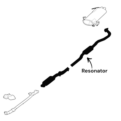 Mitsubishi Outlander 3.0L (2014-2020) (Only for GT sub-model) Resonator