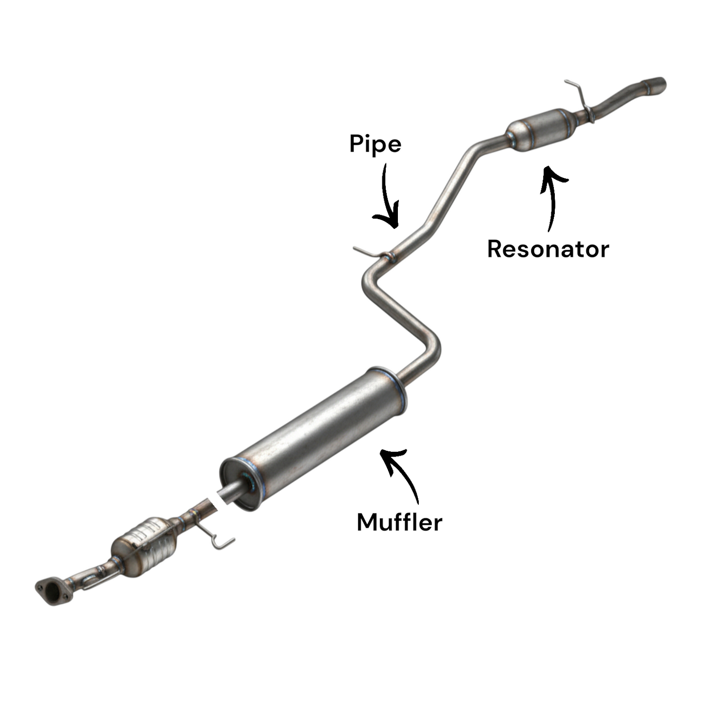 Mitsubishi Mirage 1.2L (2017-2020) Muffler with Resonator