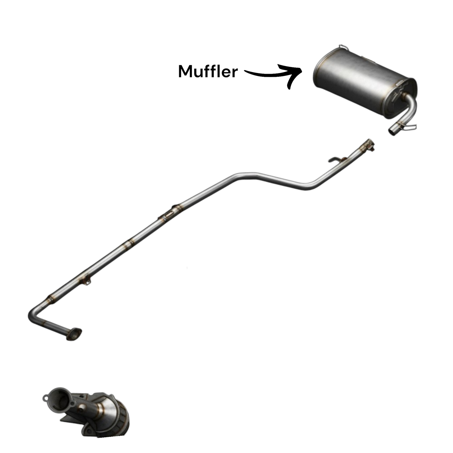 Mitsubishi Outlander PHEV 2.4L (2021-2022) Rear Muffler