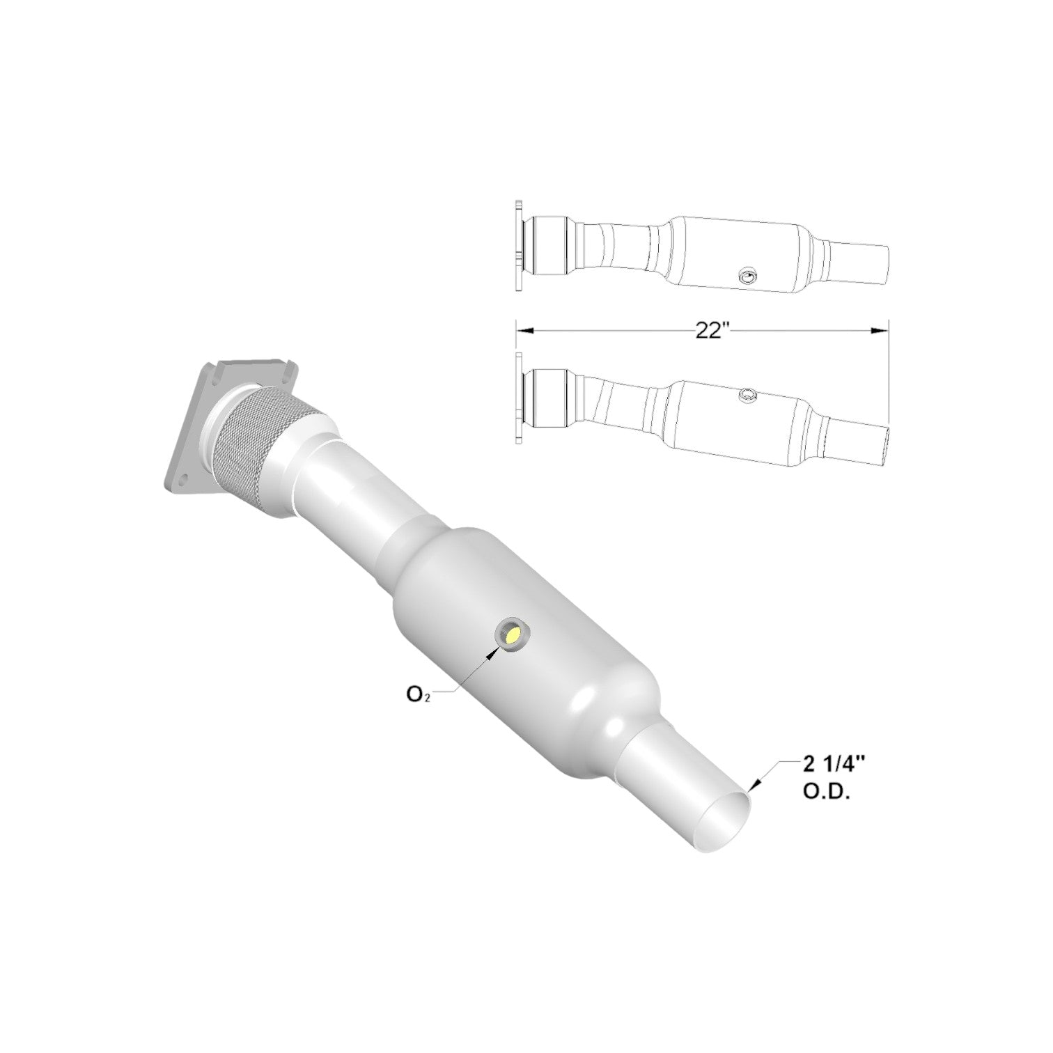 Chrysler Town & Country 3.3L (2001-2007) V6 Catalytic Converter
