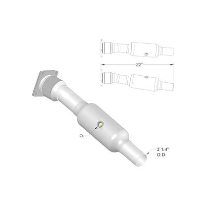 Dodge Caravan 3.3L (2001-2007) Catalytic Converter, Pipe, Muffler And Resonator