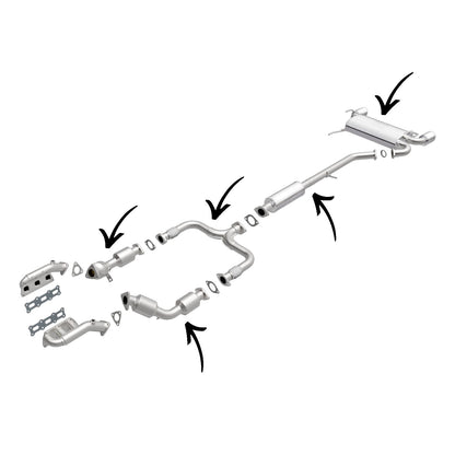 Convertisseur catalytique, tuyau en Y flexible, résonateur et silencieux pour Infiniti FX35 3.5L 2003-2008
