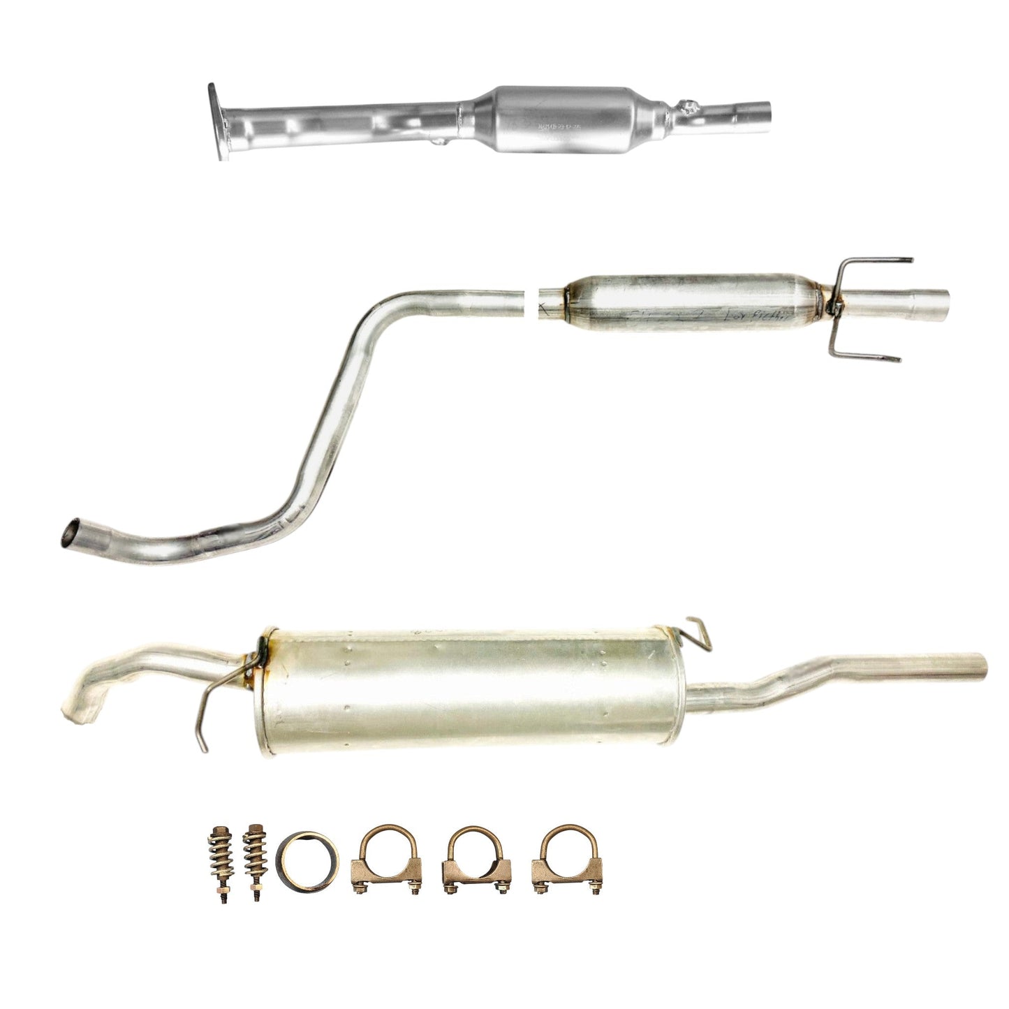 Toyota Echo 1.5L (2000-2003) (Sedan) Catalytic Converter, Resonator and Muffler
