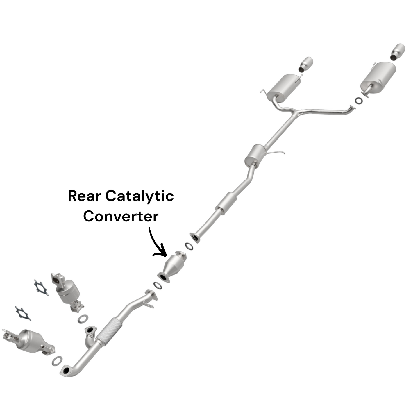 Honda Accord 3.0L (2005-2007) (FULL HYBRID) Rear Catalytic Converter