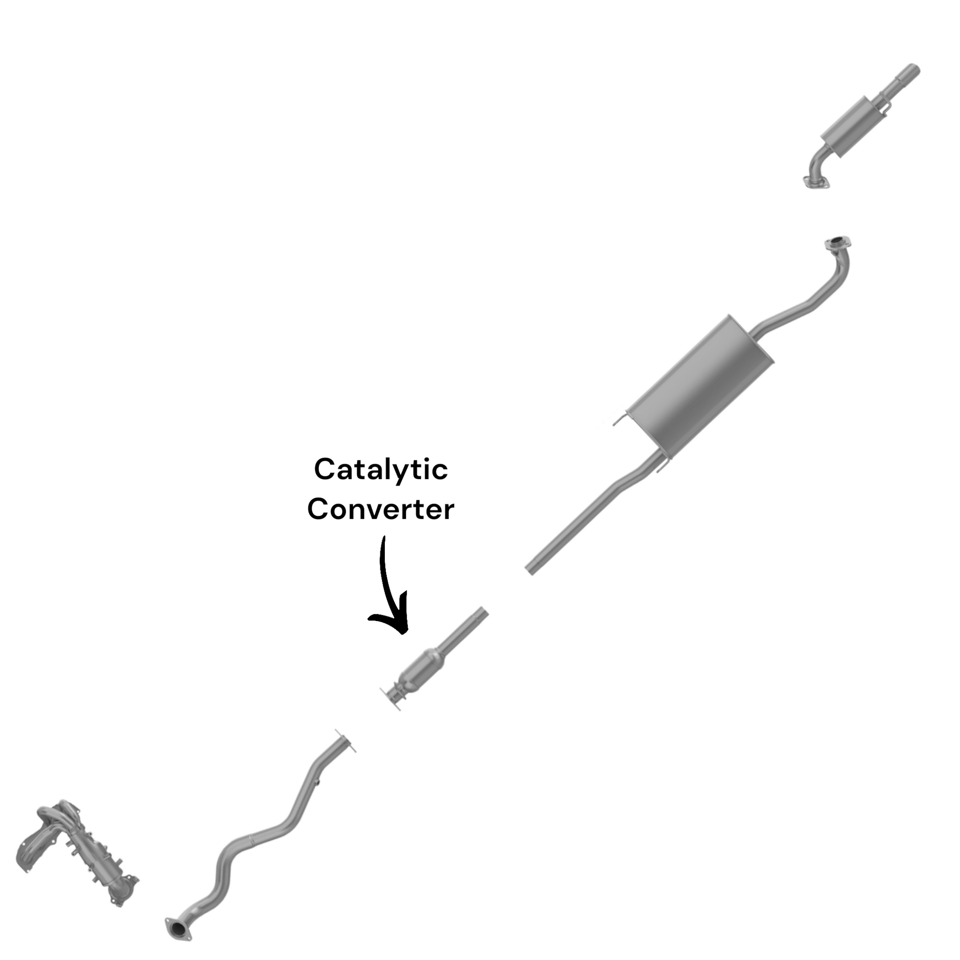 Toyota Highlander 2.4L (2004-2007) Catalytic Converter