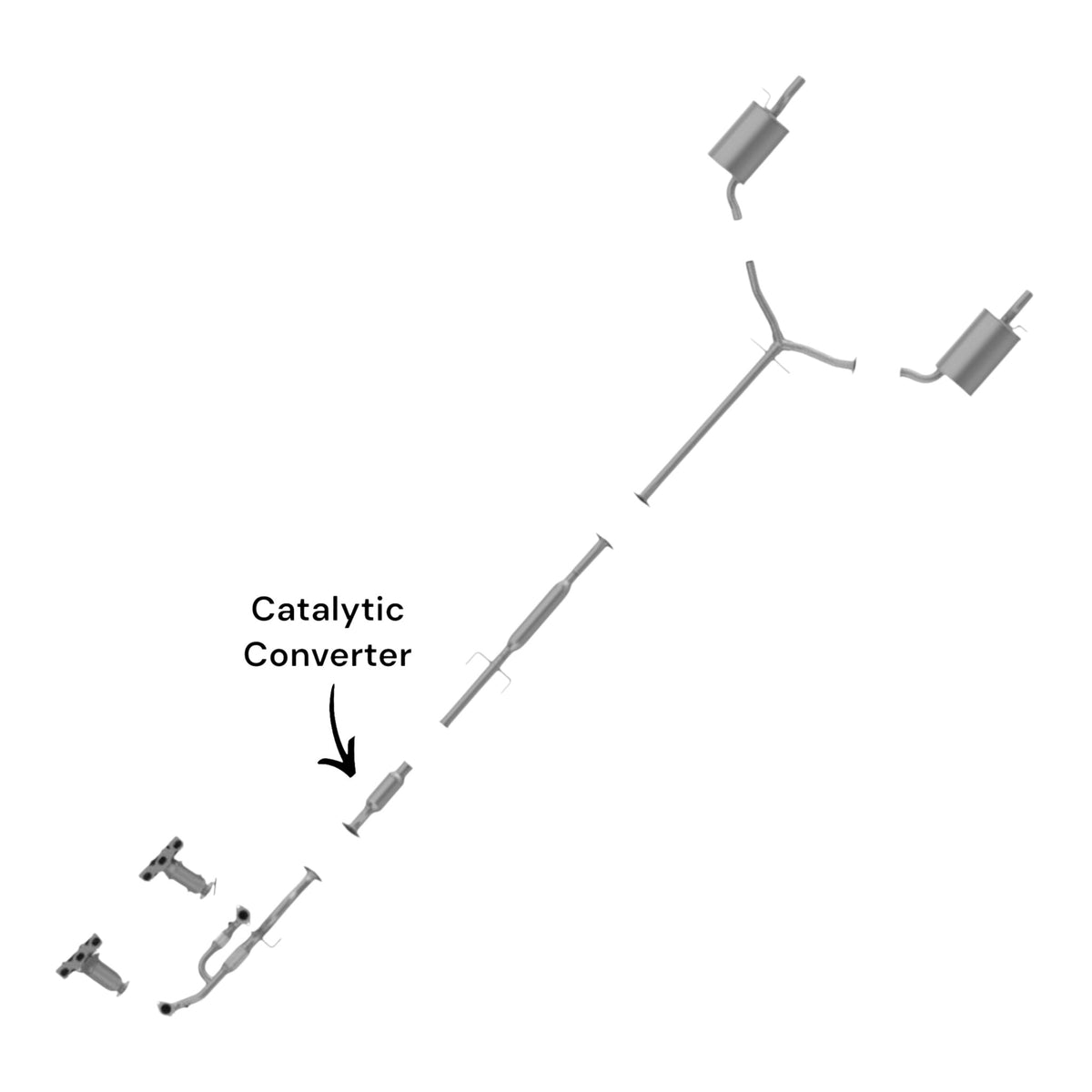 Hyundai Azera 3.8L (2006-2010) Catalytic Converter