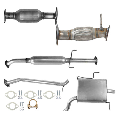 Kia Rondo 2.4L (2007, 2008) Flex Pipe, Catalytic Converter, Resonator, Pipe And Muffler