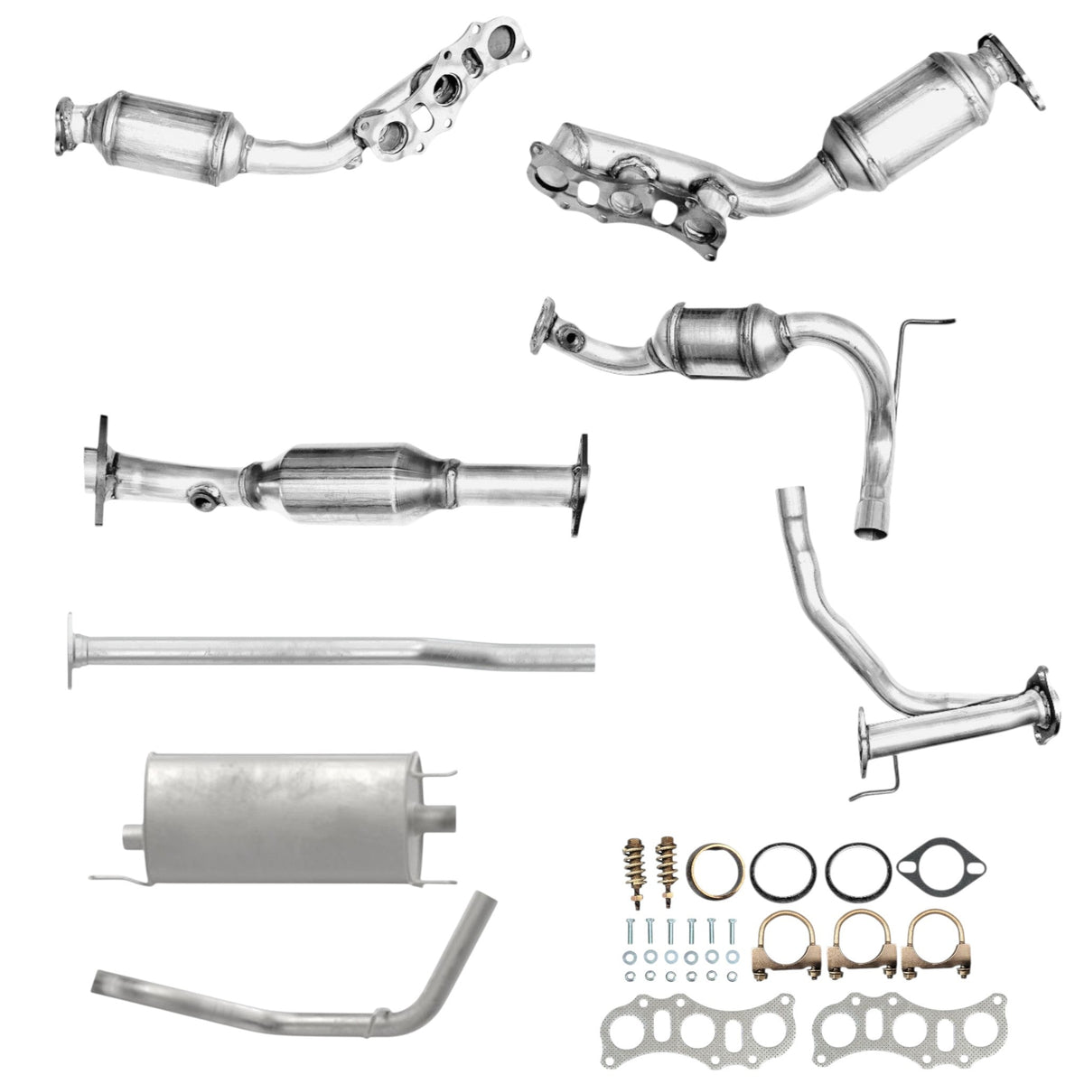 Toyota Tacoma 4.0L (2005-2011) (4x4) (empattement 127,2" et 127,8") : collecteurs d'échappement, convertisseurs catalytiques, tuyaux et silencieux