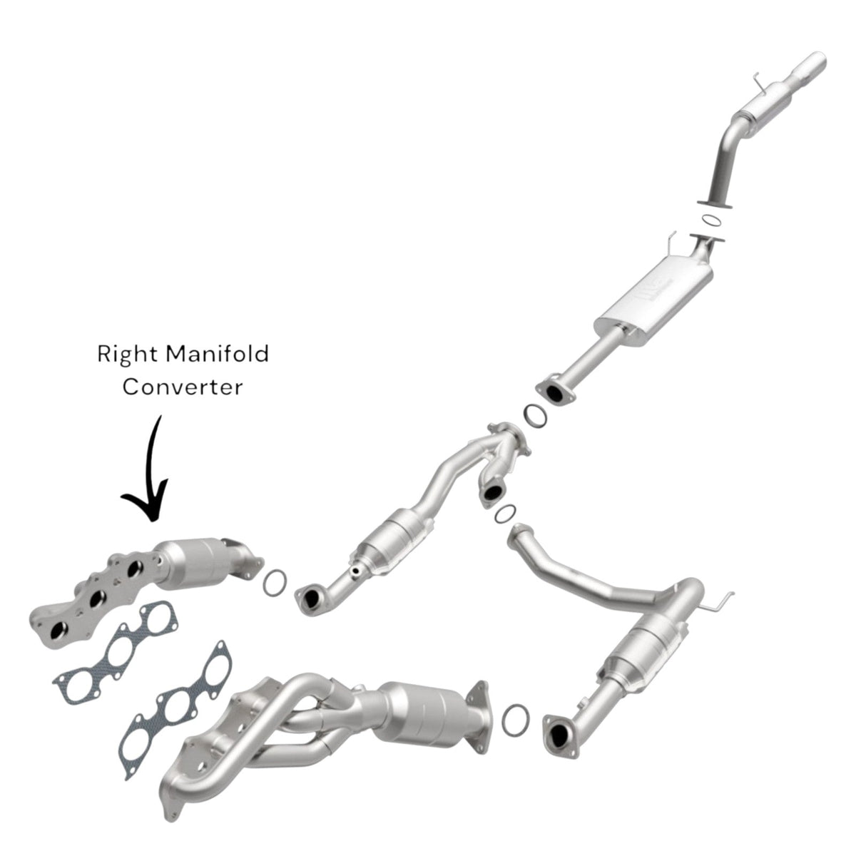 Toyota 4Runner 4.0L (2003-2009) Right Side Manifold Converter.