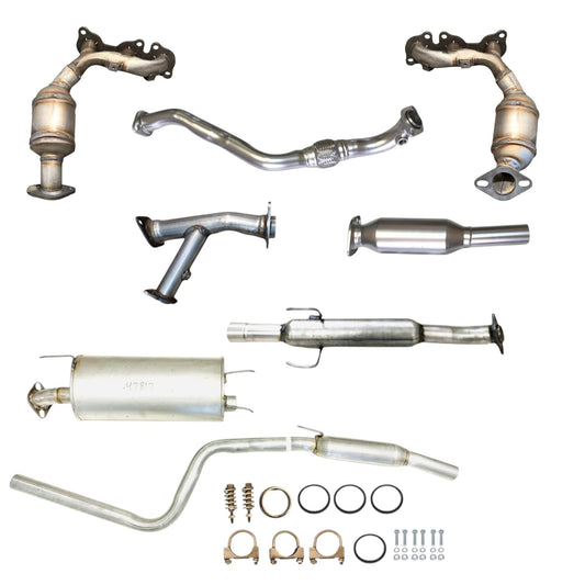 Toyota Sienna 3.3L (2004-2006) (AWD) (Not For USA Built) Manifold Converters, Flex Pipe, Y-Pipe, Catalytic Converter, Resonator and Muffler with Resonator
