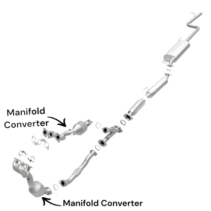 Toyota Sienna 3.3L (2004-2006) (AWD) Both Manifold Converters