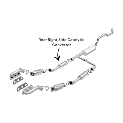 Nissan Frontier 4.0L (2005-2018) Rear Right Side Catalytic Converter