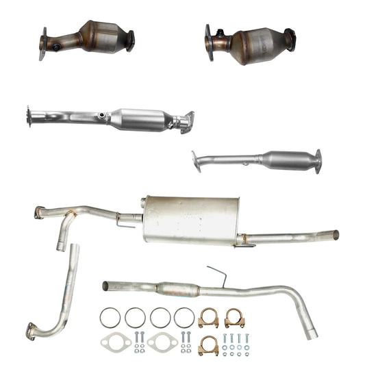 Nissan Frontier 4.0L (2007, 2019) (59.5" Bed Only) Catalytic Converters, Muffler with Pipe and Resonator