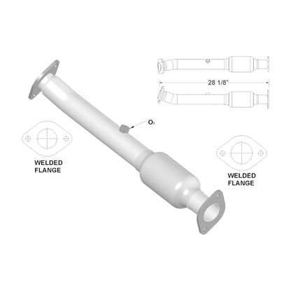 Nissan NV3500 4.0L (2012-2018) Rear Left Catalytic Converter
