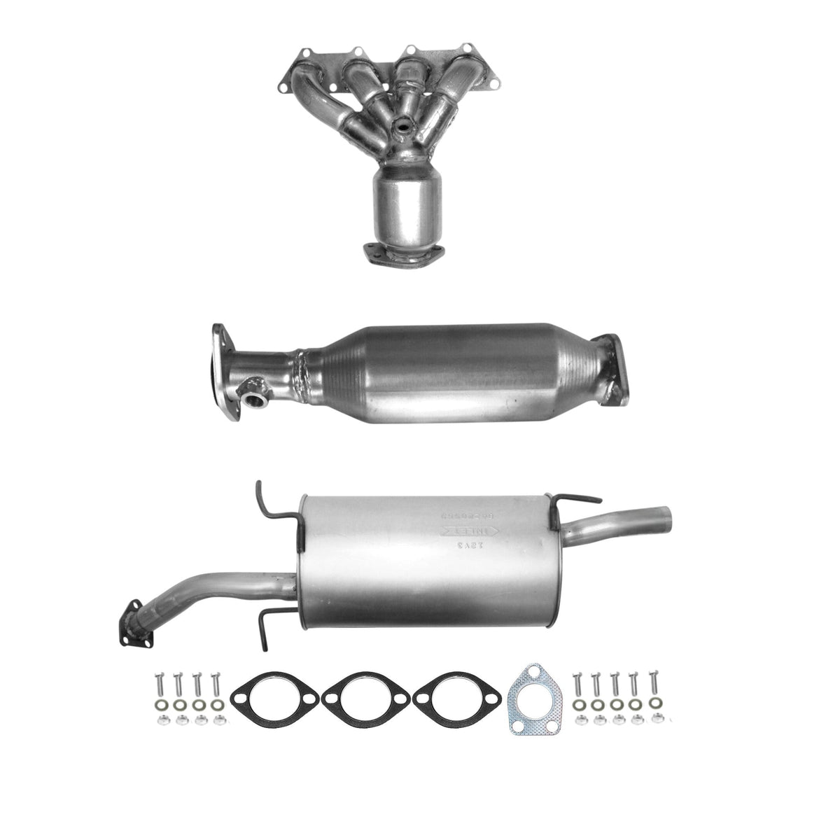 Mitsubishi Lancer 2.0L (2002-2004) (Non-Turbo) Manifold Converter, Catalytic Converter and Muffler