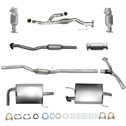 Convertisseurs de collecteur, tuyau flexible, convertisseur, résonateur et silencieux latéraux pour Honda Accord 3.0L (2003-2005) (4 portes)