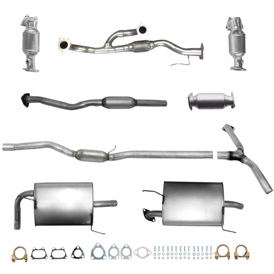 Honda Accord 3.0L (2003-2005) (4-Door) (Non-Hybrid) Manifold Converters, Flex Pipe, Converter, Resonator, Resonator with Y-Pipe and Both side mufflers