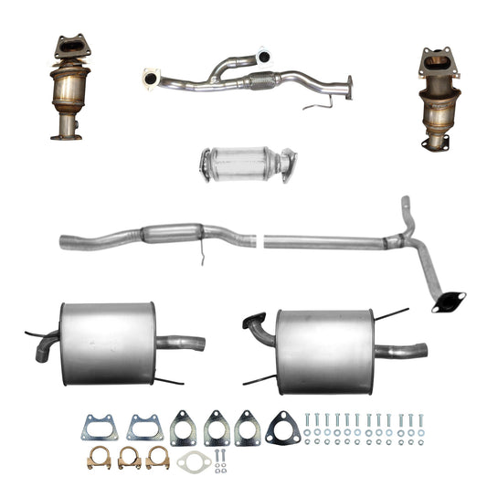 Acura TL 3.5L (2007-2008) (Only for Type-S) Manifold Converters, Flex Pipe, Catalytic Converters, Y Pipe with Resonator and Both side Mufflers