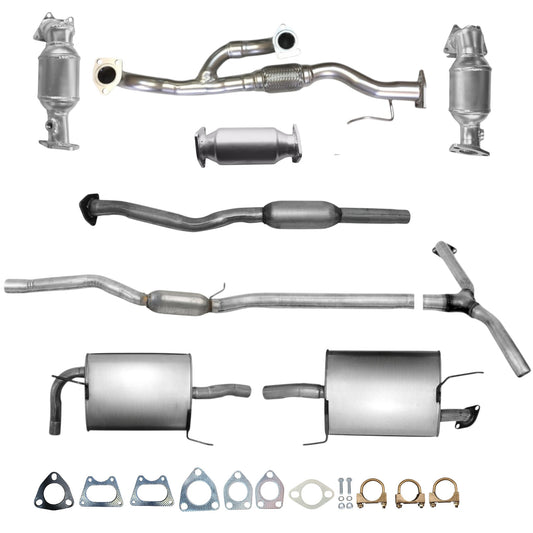 Honda Accord 3.0L (2006-2007) (4-Door) (Non-Hybrid) Manifold Converters, Flex Pipe, Converter, Resonator, Resonator with Y pipe and Both side mufflers